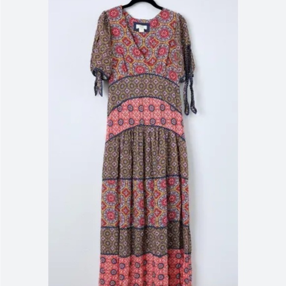 Anthropologie Eder tiered floral Maxi dress, 10. - Picture 8 of 8